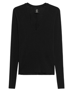 THOM KROM Deep V Neck Black