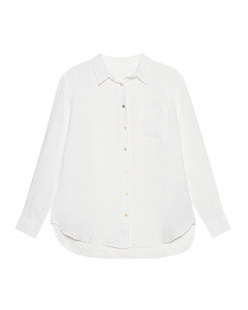 120% LINO Linen Button White