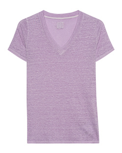 120% LINO Linen V Neck Lilac