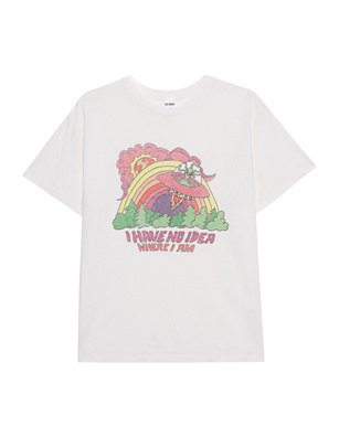 RE/DONE 90s Easy Tee No Idea Vintage White
