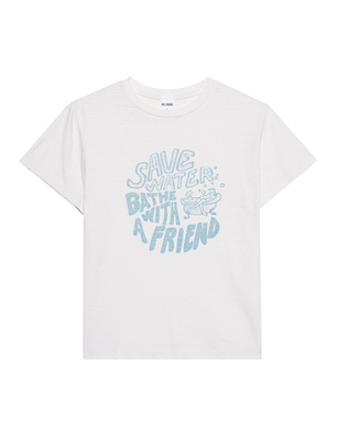 RE/DONE Save Water Off White