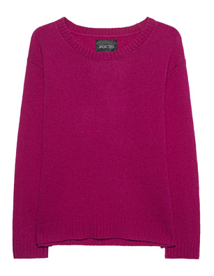 JADICTED Round Neck Fuchsia