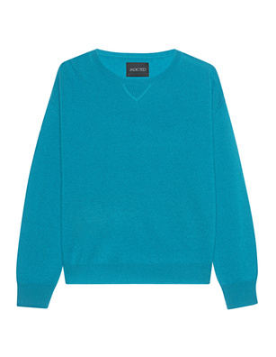 JADICTED Round Neck Turquoise