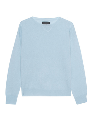 JADICTED Round Neck Sky Blue