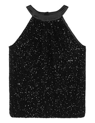 JADICTED Satin Neckline Black