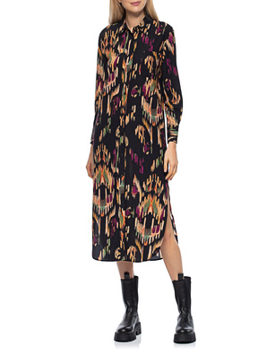 JADICTED Black Ikat Midi Multicolor