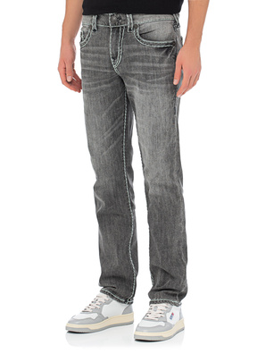 TRUE RELIGION Geno Triple Logo Super T Moscow Mule Grey Wash