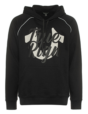 TRUE RELIGION Raglan Script Jet Black