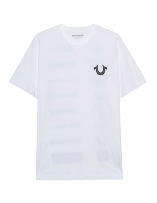 TRUE RELIGION Multilogo Optic White