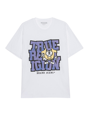 TRUE RELIGION Relaxed Ombre Logo White