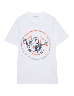 TRUE RELIGION Two Tone Buddha White