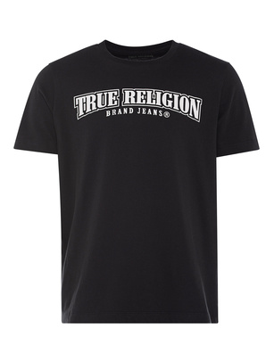 TRUE RELIGION Relaxed Nu Brush Logo Black
