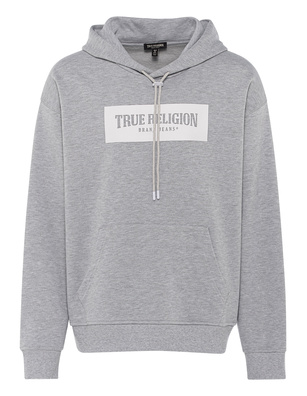 TRUE RELIGION Relaxed Oversize Logo Melange Grey