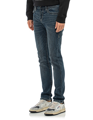 TRUE RELIGION Rocco Relaxed Skinny Slate Dark Wash