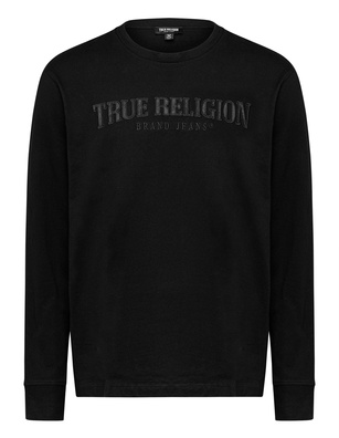 TRUE RELIGION Relaxed Satin Arch Jet Black