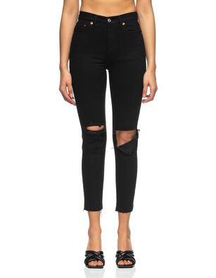 RE/DONE 90s High Rise Ankle Crop Black