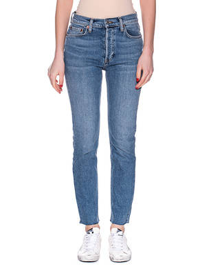RE/DONE High Rise Ankle Crop Blue