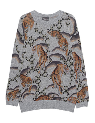PRINCESS GOES HOLLYWOOD Knit Tiger White Smoke Grey