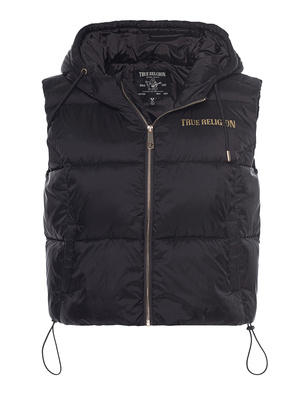 TRUE RELIGION Puffer Gilet Jet Black
