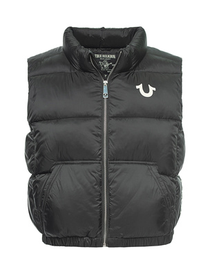 TRUE RELIGION Vest Jet Black