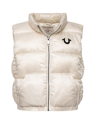 TRUE RELIGION Vest Winter White