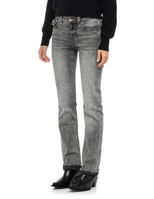 TRUE RELIGION Billie Mid Rise Straight Graphite