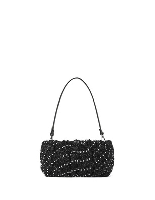 Staud Beaded Bean Cosmic Wave Black