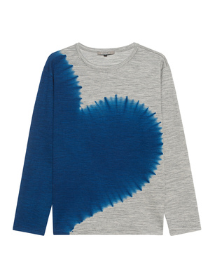 SUZUSAN Boushi Shibori Heart Royal Blue Grey