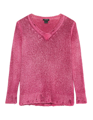 AVANT TOI Knitted V Neck Cherry