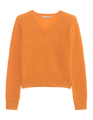 (THE MERCER) N.Y. V Neck Cashmere Burned Orange