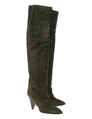 Marant Étoile Suede Slouchy Riria Khaki