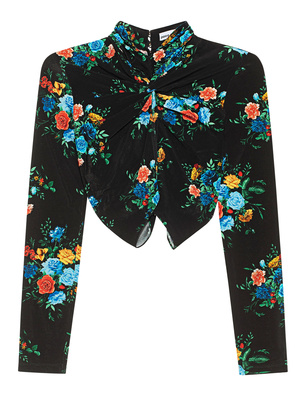 Rabanne Floral Manton Black