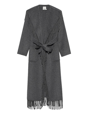 SIMKHAI Carrie Fringe Grey Melange