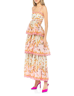 ZIMMERMANN LAUREL FRILL MIDI Multicolor