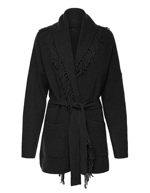 360 CASHMERE Leyla Shawl Black