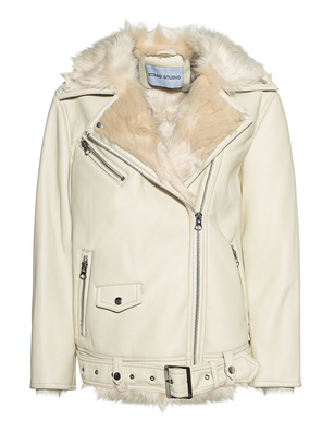 STAND STUDIO Carrie Shearling Off White