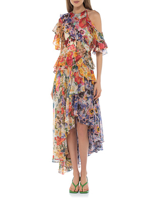 ZIMMERMANN Wonderland Flounce Spliced Floral Multicolor