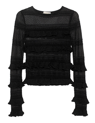 ZIMMERMANN Wonderland Frill Top Black