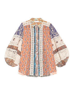 ZIMMERMANN Devi Spliced Billow Paisley Multicolor