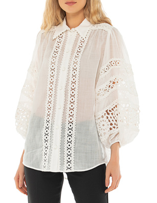 ZIMMERMANN Devi Spliced Billow Ivory