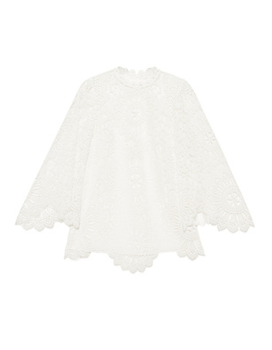 ZIMMERMANN Chintz Doily Lace Top White