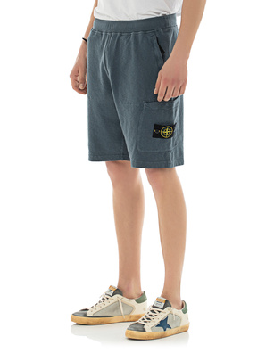 STONE ISLAND Washed Badge Blue