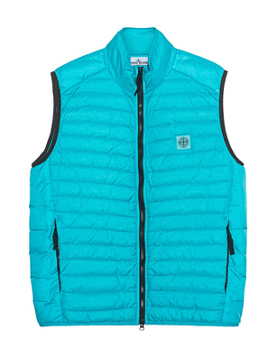STONE ISLAND Logo Quilted Turquoise