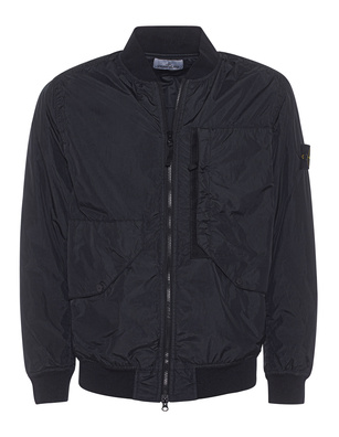 STONE ISLAND Bomber Crinkle Reps Black