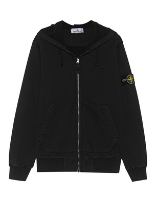 STONE ISLAND Zip Basic Badge Black