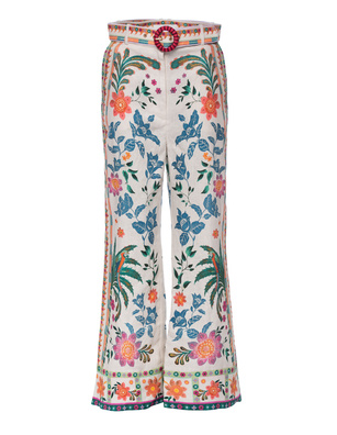 ZIMMERMANN Ginger Crop Flare Cream Multi