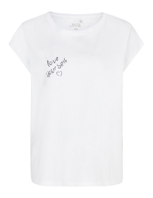 JUVIA Lena Boxy Love Yourself White