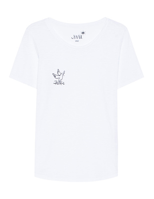 JUVIA Layla Slub Dove White