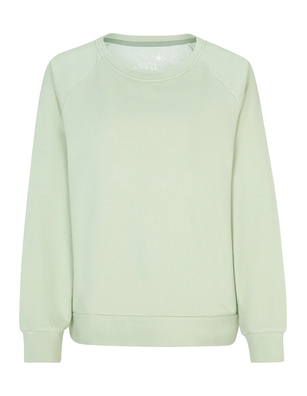 JUVIA Annabell Loose Knit Fleece Seafoam