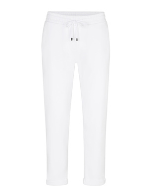 JUVIA Margie Fleece Welt Pockets White